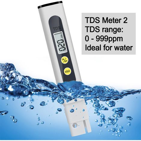 Analyseur numérique TDS pour eau potable — Testeur de qualité de l'eau, plage de mesure 0-9990 ppm (1/5)