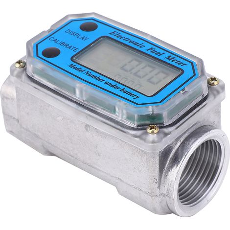 Débitmètre numérique miniature à turbine pour carburant diesel, 10-200 L/min, filetage NPT 1". (1/5)