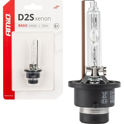 Bombilla de xenón con filamento de xenón D2S 4300K Blíster BÁSICO AMIO-03860 (1/5)