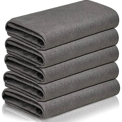 Chiffon Magique,Chiffon de Nettoyage Magique épaissi,Chiffon Vitre sans Trace Professionnel, Chiffon Magique,5 Pièces Chiffon de Nettoyage en Microfibre Réutilisable sans Traces pour Fenêtres (1/4)