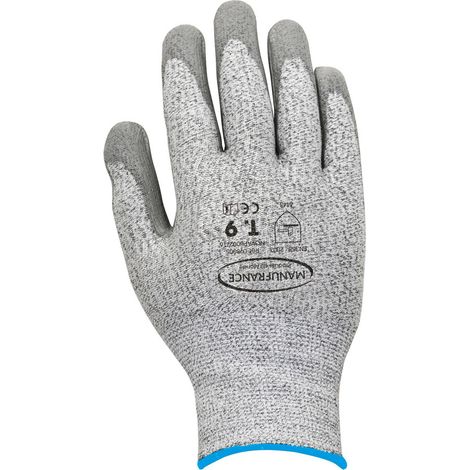 Gants de manutention anti-coupures - T10 - Gris