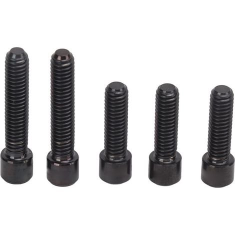 vis de dérailleur M4 en alliage de titane, 3x13.5mm + 2x20mm, antirouille, installation facile, pour VTT, couleur noire (1/5)