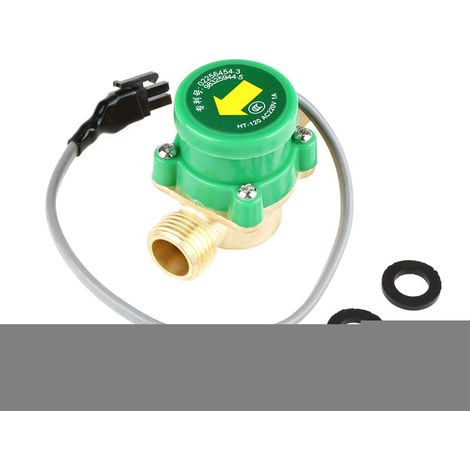 Interrupteur de débit de pompe G1 / 2 "-1/2", 1 commutateur de capteur de débit de pompe à eau à fil 1 PCS HT-120 AC pour le pressurisation de l'eau du robinet à usage domestique (1/5)