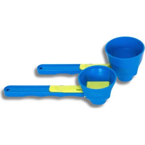 Cuchara medidora，Cucharas medidoras，Cucharas medidoras，Cuchara medidora de café，Cuchara medidora de café，Plástico，Azul (1/4)