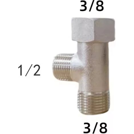 (T-21) Robinet inverseur de toilette, vanne à trois voies, accessoires de salle de bain (1/2)