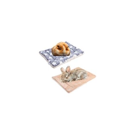 Set di 2 coperte per porcellini d'India, 30 x 20 cm, tappetini per criceti e conigli, coperte di lana calde e morbide per cuccioli, tappetini per porcellini d'India, tappetini per piccoli animali, ecc