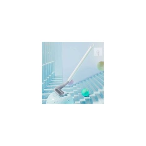 WC-Bürste und Halter, WC-Bürste mit Haken für Badezimmer-WC - Crezuo (1/4)