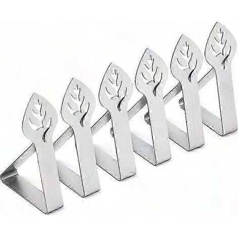 Set mit 10 Tischdeckenclips für drinnen und draußen, robuste Edelstahlclips, stabile Befestigungen für Hochzeitstische, Restaurants und Camping (1/5)