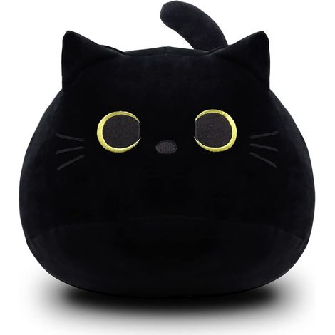 Peluche chat noir – Taille 30 cm – Poids 0,24 kg – Emballage individuel sous vide (1/5)