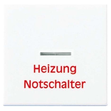 Jung Balancín 1 vía, inscripción "Heizung", con guía de luz, duroplástico, serie A, blanco alpino A 590 H WW