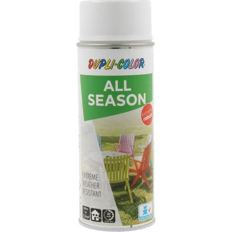 Bombe de peinture - Extra robuste - Blanc - RAL 9003 - Brillant - Tous supports - All season