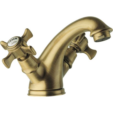 Mélangeur lavabo chambord vieux bronze mat + vidage - CRISTINA ONDYNA CH10893