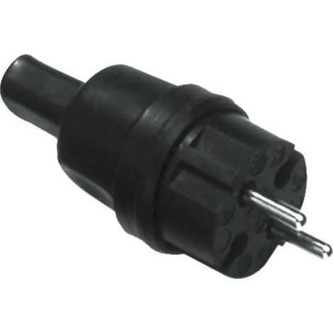 Bachmann 740.002 Fiche à contours caoutchouc, silicone 250 V noir IP44 C206971 (1/3)