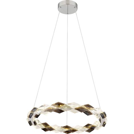 Globo - lámpara colgante - Karilion - cromo - metal - Ø 55cm -