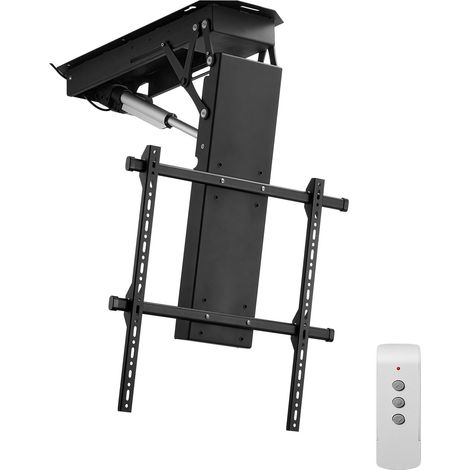 Support TV Plafond Motorisé pour Écrans 32-70 pouces/81,3-178 cm, Fixation TV Réglable Électriquement, Accroche Téléviseur avec Capacité de Charge de 50 kg, Max. VESA 600x600 mm, Maison Bureau (1/5)