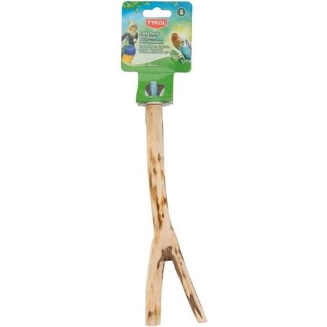 Accesorio ave - TIROL - Perchero rama - Tamaño L 30cm - Madera natural