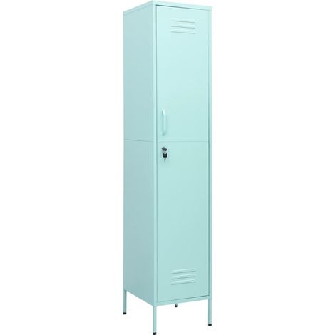 Armoire à casiers Vert menthe 35x46x180 cm Acier