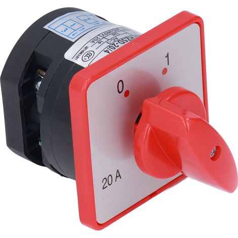 Commutateur rotatif BERM 1 pôle 2 positions, bouton de commande pour contrôle de puissance AC 380V, accessoire de commutation (1/5)