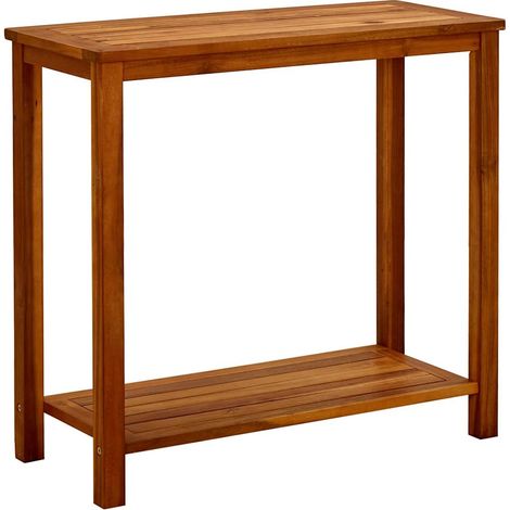Console Table d'appoint - Meuble d'entrée de jardin 80x35x75 cm Bois d'acacia solide BV559208 - BonneVie (1/5)
