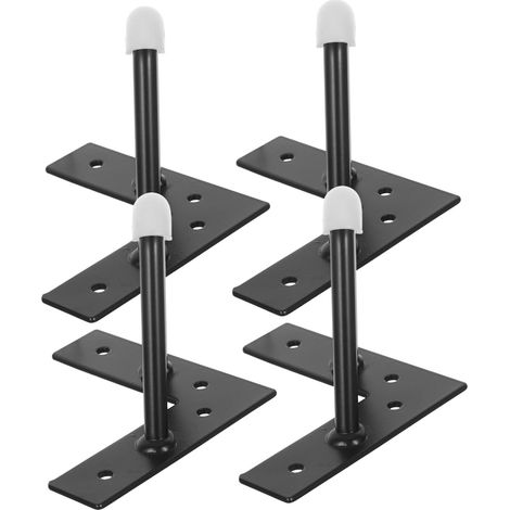 de 4 pieds de meubles triangulaires en m tal noir pour (1/5)