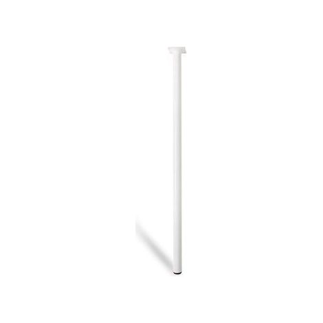 Pata cilíndrica mod. 401g de acero con acabado blanco ø30 x 800 mm (1/3)