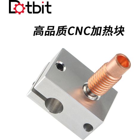 3D Printer Accessory: Prusa MK3S+ Extruder Nozzle Heating Aluminum Fast Throat Tube Kit (High Temperature Resistant) (1/4)