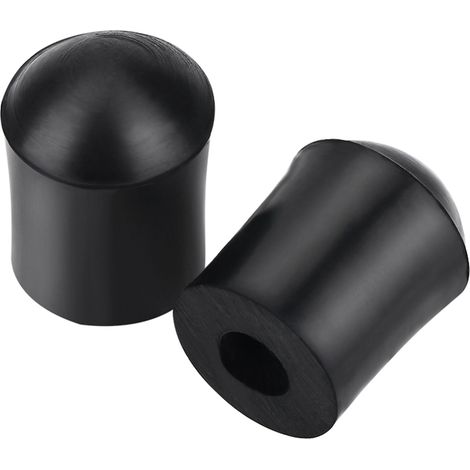 2 embouts caoutchouc noir pour pique de contrebasse, capuchon protecteur, accessoire de rechange, anti-dérapant, diamètre standard, protection du sol (1/5)