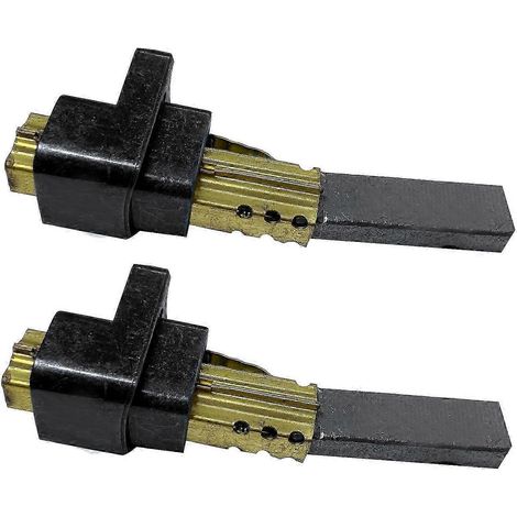 Lot de 2 balais de charbon pour moteur d'aspirateur (6,5 x 11 x 32 mm), pièces détachées de haute qualité compatibles avec les aspirateurs LG. (1/5)