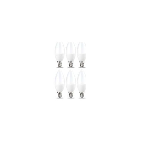 Amazon Basics 6er-Pack kleine flammenförmige LED-Lampen, E14-Schraubsockel, 4,9 W (entspricht 40 W), warmweiß, nicht dimmbar (1/5)