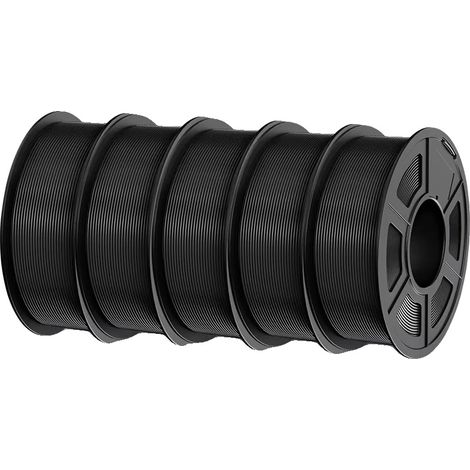 Filamento para impresora 3D, uso versátil, alta resistencia, PETGCF 5 NEGRO (1/2)