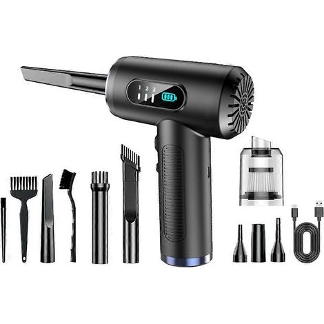 Aspirateur à air comprimé 50 000 tr/min, 3 vitesses, sans fil, pour voiture, maison et ordinateur, souffleur 2 en 1 (1/5)
