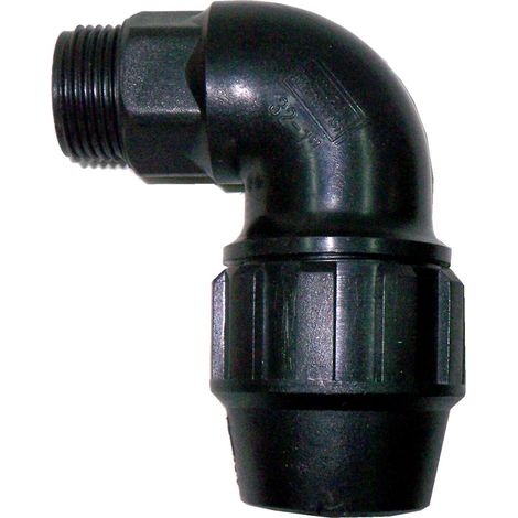 Raccordo di collegamento gomito 90 gradi R/M 25-3/4