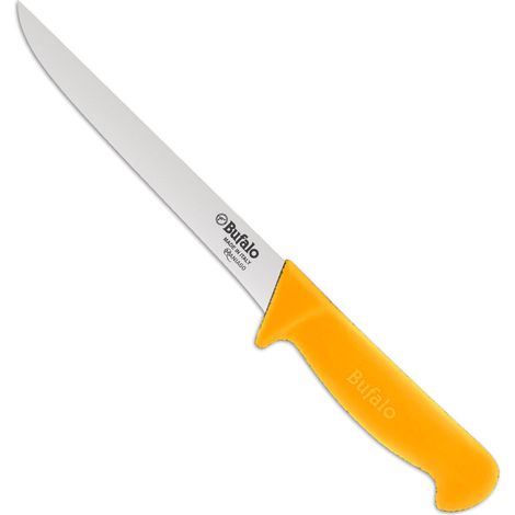 Coltello per Disosso Stretto Lama 13 cm Bufalo S97/13 Manico Giallo