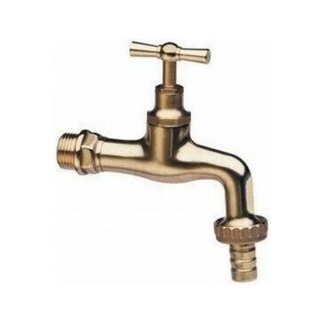 Ribiland PRA/TLB.4400 Rubinetto da Giardino, Ottone 1/2, Oro