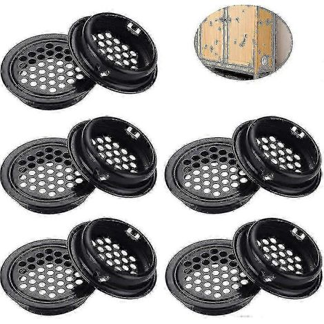 Grilles de ventilation rondes en acier inoxydable, lot de 10 - RiRi (1/3)