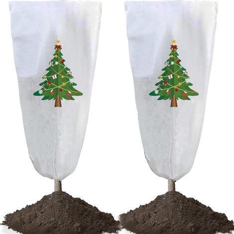 CCYKXA2-Piece Plant Frost Protection Christmas Bark Cover Disc-Shaped Garden Stem Guard for Outdoor Use (1/5)