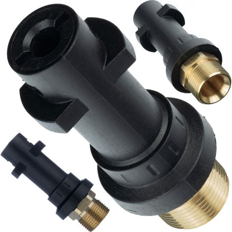 Rosfix Adapter M22 auf Bajonett – Ersatzteil für Hochdruckreiniger Kärcher K2–K7  Verbindet HD/HDS Zubehör mit K-Serie  160 bar, 60 °C  Messinganschluss, langlebig