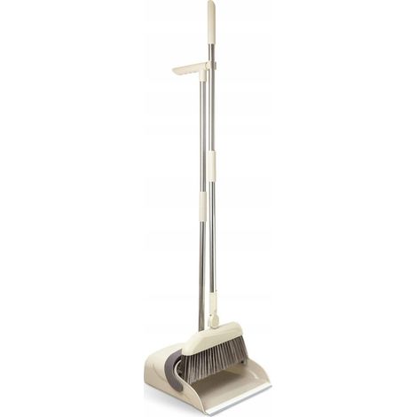 Maximex FLEXI scopa con paletta beige, testa rotante