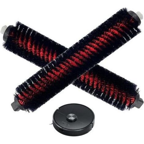 Barre de Brosse à Rouleau Principal,2 pcs Brosses de Nettoyage Dorigine,Brosse d'entretien Accessoires amovibles,Pièces de Rechange pour Station de Nettoyage pour Accessoires Roborock S7MaxV U (1/4)