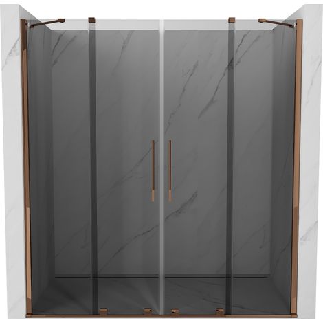 Mexen Velar Duo porte de douche coulissantes 180 cm, graphite, or rose - 871-180-000-42-60 (1/5)