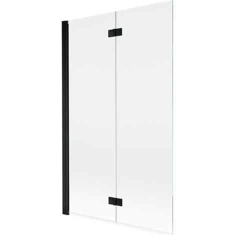 Mexen Mist pare-douche 2 volets gauche 110 x 150 cm, transparent, noir - 8A9-110-002-70-00-L (1/5)