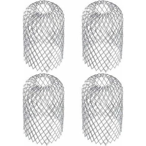 4 Pack Gutter Grate, Mesh Leaf Strainer, Stainless Steel Gutter Cover 817cm for Approx. (1/5)