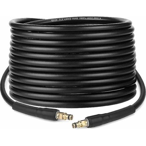 LYERCW - Tuyau pour nettoyeur haute pression Kärcher K2 K3 K4 K5 K6 K7 - 8 m - Tuyau à raccord rapide avec embouts en laiton