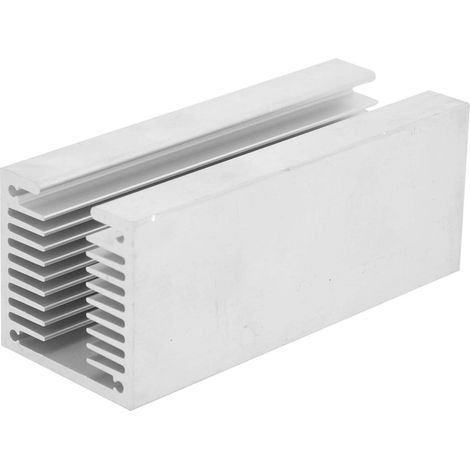 Dissipateur de chaleur, ailette de refroidissement thermique, profilé en aluminium P100x40x40 à denture dense Dissipateur thermique en forme de U To-3p haute puissance, dissipateur thermique triode (1/5)