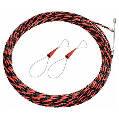 Tire-fil électrique rétractable 50m – Diamètre 6mm – Polyester à trois torsions – Tête de guidage pour installation facile (1/5)