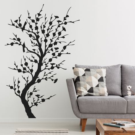 Sticker Mural - Arbre - 17x25 cm - Noir (1/3)