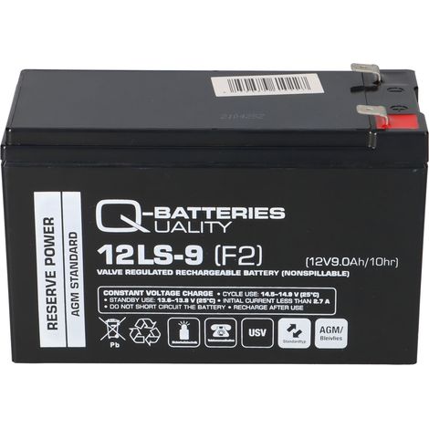 Q-Batteries 12LS-9 12 V 9 Ah AGM Bleiakku (1/5)