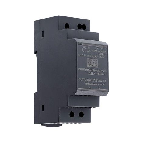 Mean Well Industrial DIN Rail Power Supply - Single Output - 30 W - 5 V - 3 A