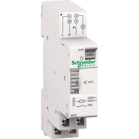 Schneider Electric 15363 Relè temporizzatore luci scale Guida DIN 230 V