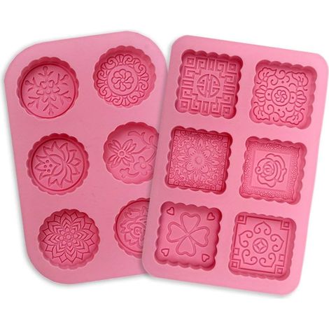 Moule En Silicone - 2 Pièces - Pour Chocolat, Gâteaux, Tartes, Flans, Puddings, Glaces Et Savons - Résistant À -40 °C À 240 °C (1/5)